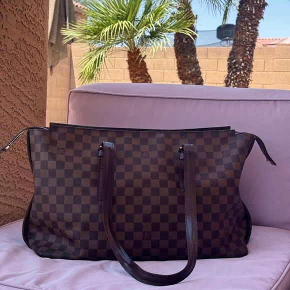 Louis Vuitton Brown Damier Ebene Tote - Picture 1 of 15